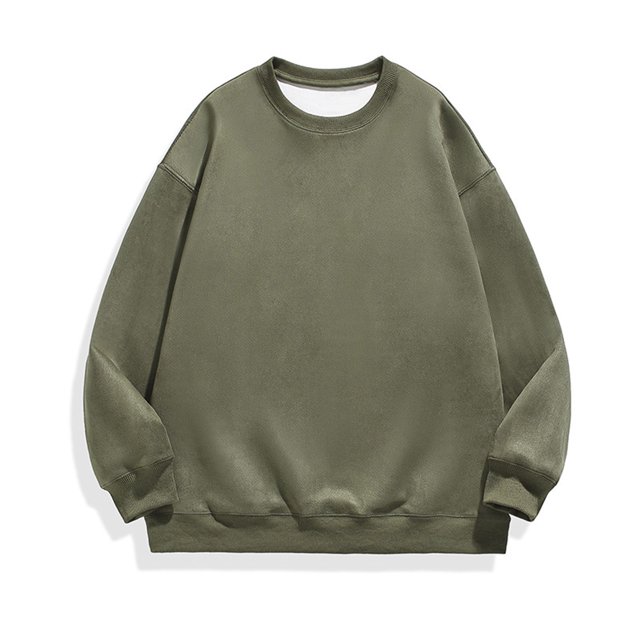 KIHOUT Longues Chandails à Manches pour Hommes T-Shirts Décontractés Mode Chandails à Col Rond Unis Pulls Hauts Chandail AG/L4