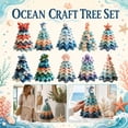 thumbnail image 4 of DIY Ocean Quilted Fabric Tree Kit, 3D Padded Sewing Craft Project, Seasonal Mantel Shelf Decor, Ocean Home Decor, Handmade Holiday Gift for Crafters, 4 of 4
