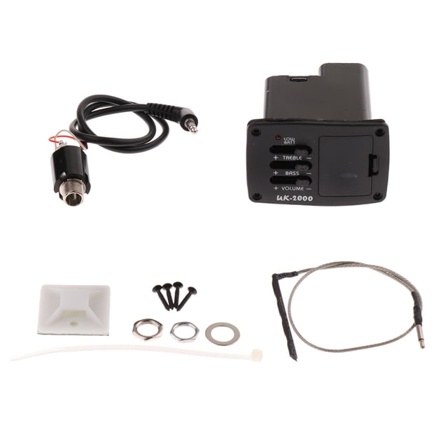 Ukulele 2 Band EQ Preamplificador Pickup Piezas de Repuestos Guitarra Sunnimix Pastilla EQ de ukelele
