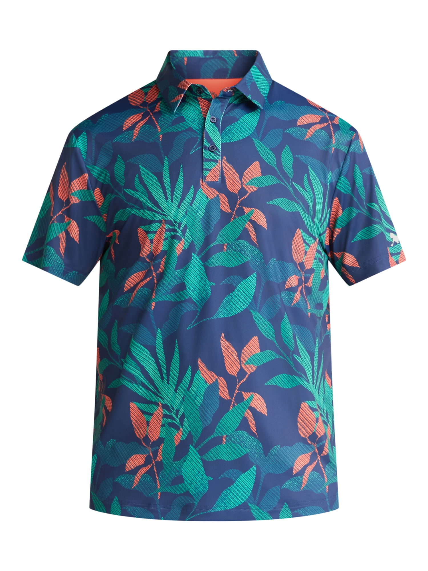 Birdie Bound Men's and Big Men's Novelty Print Golf Polo Shirt, Sizes S-5XL