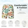 thumbnail image 6 of Picia Racket and Tennis Ball pattern Mens Swim Trunks with Compression Liner Stretch Beach Shorts Quick Dry with Zipper Pockets No-Chafing Board Shorts-X-Large, 6 of 9