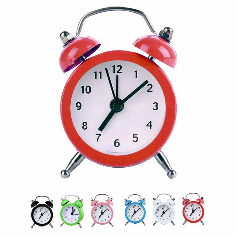  Alipis 3 Pcs Pure Brass Bowl Silent Alarm Clock Bait Thrower  for Carp Fishing Alarm Clock for Students Skateboard Gasket Wooden Cow Kids  Alarm Clock Gift Desktop Red Child : Home