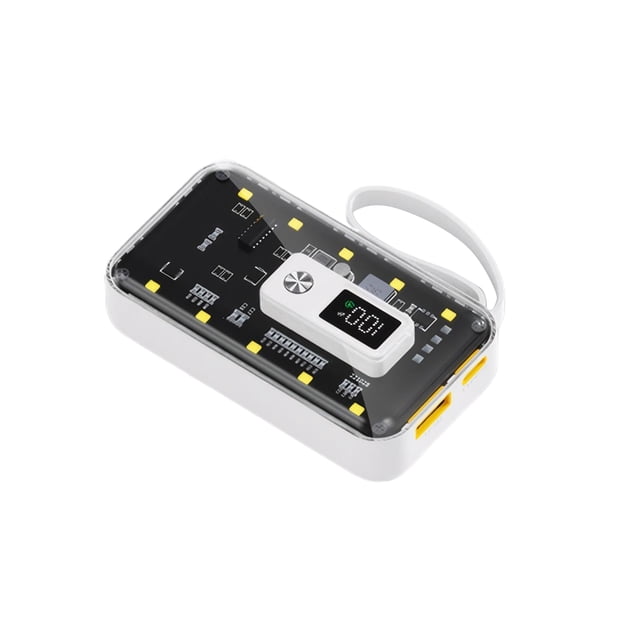 Cateissary Carcasa de carga rápida del banco de energía con kit de módulo de energía móvil para exteriores con control de temperatura Electrónica blanco