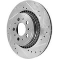 thumbnail image 4 of Detroit Axle - 2 Front Brake Rotors for 2003-2014 Volvo XC90, 2004 2005 2006 2007 2008 2009 2010 2011 2012 2013 Drilled Slotted Disc Brake Rotors Replacement : 12.91" inch Rotors, 4 of 7