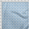 thumbnail image 4 of oneOone Georgette Viscose Light Blue Fabric Abstract Craft Projects Decor Fabric Printed By The Yard 42 Inch Wide, 4 of 4