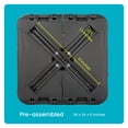 thumbnail image 6 of Home Zone Living 220lbs Pre-assembled 34" Square Heavy Duty 2-PCS Umbrella Base w/ Rolling Wheels for Patio Pool Backyard, Supports Up To 11 Ft Umbrella, 6 of 10