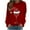 Red 1, variant on hotojiny Christmas Sweatshirt for Women Crew Neck Funny Christmas Pullover Tops Long Sleeve Printed Casual Sweatshirt