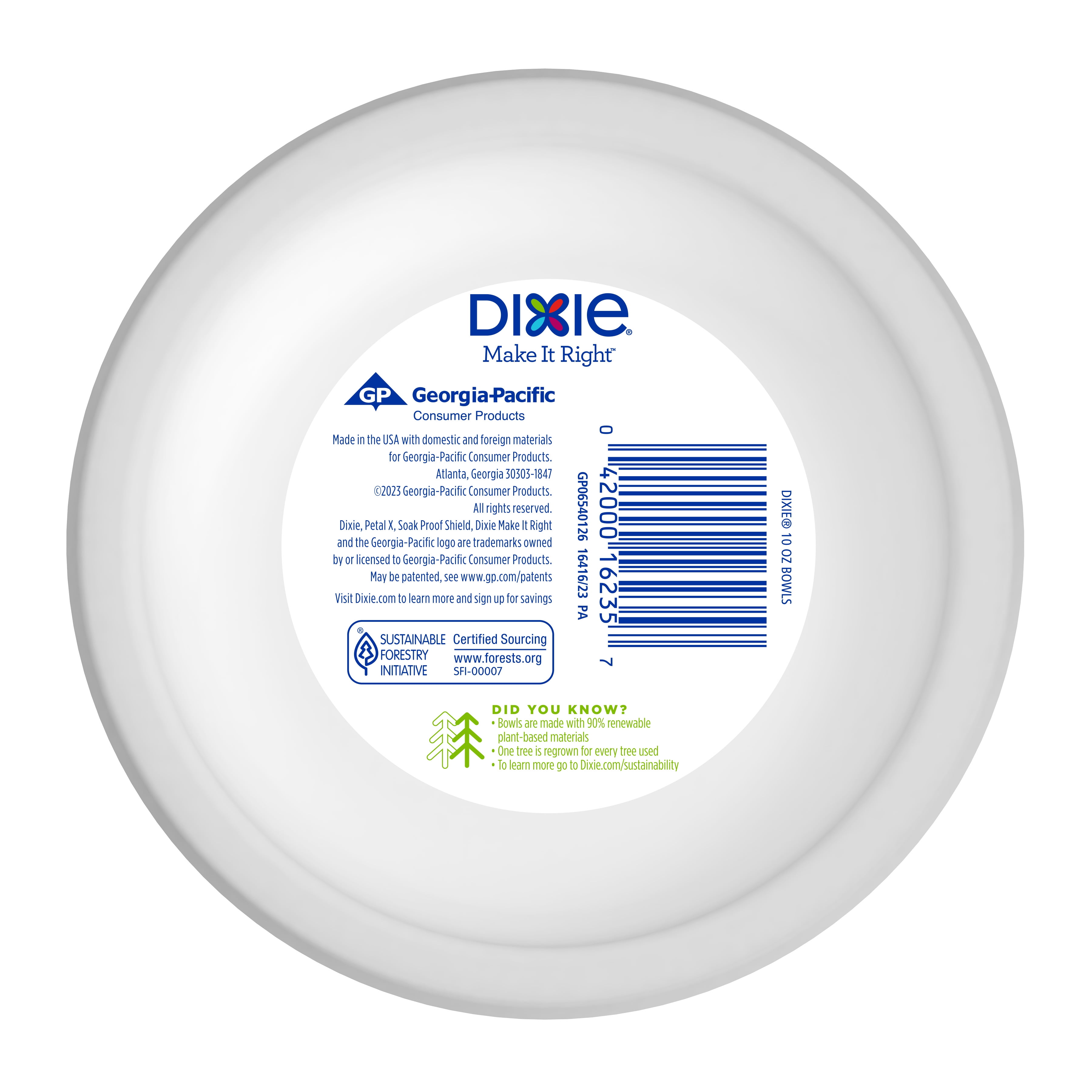 Dixie Ultra® Disposable Large Paper Plates, 11 ½ inch, Dinner Size