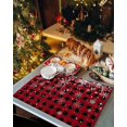 thumbnail image 2 of Christmas Placemats Set of 4, White Snowflake Placemat for Dining Table Decorations, Cotton Linen Red and Black Buffalo Plaid Place Mats, Xmas Table Mats for Kitchen Dinner Holiday Party Decor Gift, 2 of 6