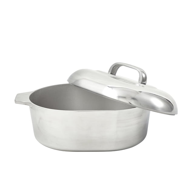 Toaster Imusa USA Cajún ovalado de aluminio pesado, 15 L, plata