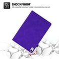 thumbnail image 5 of K-LION for iPad 10th Generation Case with Pencil Holder, Embossed Premium PU Leather Folio Case Multi-angle Stand Protective Cover with Card Slots for iPad 10th Gen 10.9 inch 2022,Purple, 5 of 6