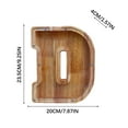 thumbnail image 5 of Qonioi Wooden Letter Savings Bank, Transparent Glass Coin Bank with English Alphabet, Money Box, Piggy Bank, 5 of 6