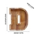 thumbnail image 5 of Lata de ahorros de madera con letras en inglés, lata de ahorros de vidrio transparente, alcancía, 5 of 6