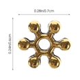 thumbnail image 4 of 200 Pcs Breloques de Bijoux en Forme de Flocon de Neige Perles Entretoises Accessoires de Fabrication de Bijoux, 4 of 8