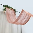 thumbnail image 3 of BalsaCircle 5x14 feet Dusty Rose Premium Chiffon Sheer Curtain Panel Backdrop Drape Wedding, 3 of 8