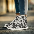 thumbnail image 2 of Psesaysky Milk Cow Print Sneakers for Women Girls High-top Barefoot Shoes Zero Drop Durable Sneakers Size 6-13.5, 2 of 7