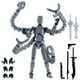 thumbnail image 1 of Regalo de Navidad 2024 - (Ensamblaje completado) Juego de figuras de acción T13, Figura de acción de robot Titan 13, Impreso en 3D Multi-Jointed Movible, Dummy 13 Lucky 13 Regalo para amantes de los, 1 of 6