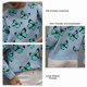 thumbnail image 5 of Jersey para mujer, suéter con cuello redondo, estampado, manga larga, dobladillo suelto, Top de punto acanalado para mujer, azul, XL, 5 of 7