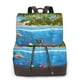thumbnail image 1 of Balery Island And Coral Reef Mochila de Cuero para Mujeres, Gran Capacidad, Bolsa de Viaje Multifuncional, Mochila de Cuero y Bolsa de Hombro para Mujeres, 1 of 4