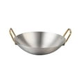 thumbnail image 1 of Sartén profunda de acero inoxidable para wok, olla multifuncional para cocinar en restaurantes domésticos, olla seca para cocinar al , guisar y 22 cm, 1 of 8