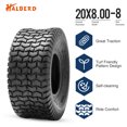 thumbnail image 5 of HALBERD 20x8.00-8 Lawn Garden Mower Turf Tires 20x8-8 Great Traction Tire Set of 2, 5 of 5