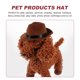 thumbnail image 3 of IDEANATEGRATE Sombrero Decorativo Para Perro En Marrón Con Correa Ajustable Para Fiestas De Mascotas, 3 of 6