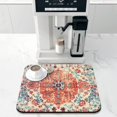 thumbnail image 3 of Rubber Dish Drying Mat for Kitchen Counter Large Bohemian Floral Washable Quick Home Coffee Pad Fit Under Sink,Bar,Utensils or Stemware (16x18in), 3 of 6