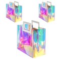 thumbnail image 1 of Bolsa de regalo VUOJUR holográfica, tamaño mediano, 28 x 25 x 11,3 cm, 3 unidades, 1 of 6