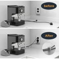 thumbnail image 5 of Cable Clips with Strong Self-Adhesive, XIAOXI R Shape Cable Management TV PC Wire Holder Sticky Tidy and Organizer Cord and Wires - 40 Pcs (Clear), 5 of 6