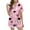 36-Hot Pink, variant on Women Pajamas Sets Silk Satin 2 Pcs Pink Skull Pumpkin Short Sleeve Silky Pj Short Set Ruffle Notch Collar Gothic Sleepwear with Pockets Soft Cozy Loungewear Sets