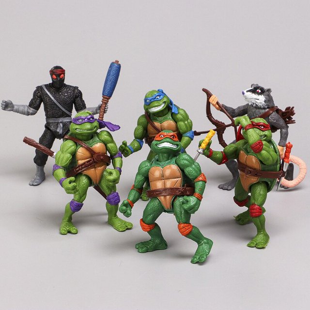 Muñecas Ninja Mutantes BANYUO 6 Piezas PVC Unisex
