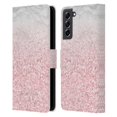 thumbnail image 1 of Head Case Designs Officially Licensed Nature Magick Rose Gold Marble Glitter Pink Sparkle 2 Leather Book Wallet Case Cover Compatible with Samsung Galaxy S21 FE 5G, 1 of 6