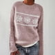thumbnail image 2 of Suéter de cachemira de lujo de alta gama para otoño e invierno, nuevo suéter grueso y cálido para mujer con ciervo, jersey navideño Harajuku coreano, 2 of 5