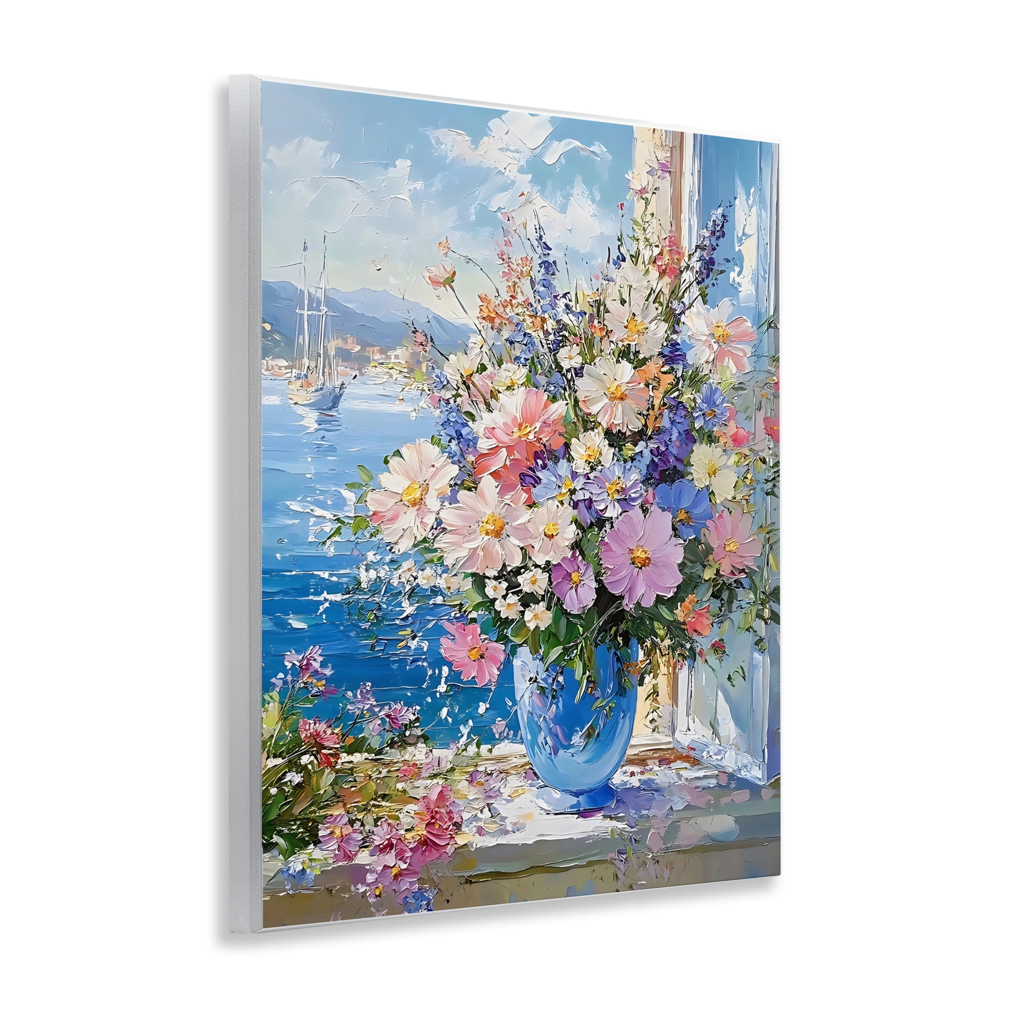 Stupell Industries Beautiful Bouquet on Ledge Wall Plaque Art, design by Creative Studio