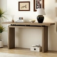 thumbnail image 2 of RONSHIN Modern Ash Wood Veneer Console Table - Minimalist Design for Home, 2 of 9