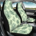 thumbnail image 3 of ZIATUBLE Palm Leaf Auto Front Seat Cover Washable High Back Saddle Blankets Fit for Most Car SUV Comfortable Captain Chair Seat Cover Set of 2 Car Accessories for Women Men Interior, 3 of 7