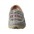 thumbnail image 2 of Women's Twisted X WDMS012 Slip-On Driving Moccasin Grey/Multi Leather/Canvas 7 M, 2 of 5