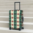 thumbnail image 6 of Yiaed Christmas Snowflakes Plaid Print Travel Luggage Cover Suitcase Protector Covers Elastic Luggage Anti-scratch(No luggage included）-X-Large, 6 of 7