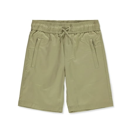 French Toast Boys' Pull-On Zip Pocket Shorts Color: khaki Size: 6