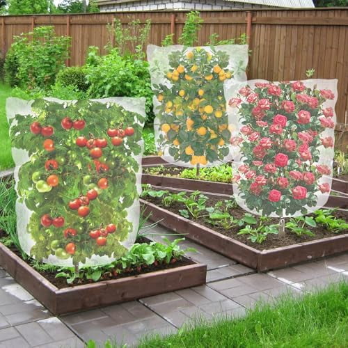 6 Pack Bird Netting for Garden, 3.2×5.2Ft Blueberry Bush Netting Cover with Drawstring, Insect Net Blueberry Netting Plant Covers Garden Netting for Garden Protection Tomato Fruit Bush