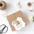 thumbnail image 2 of Koyal Wholesale Fancy Frame Kids Party Favor Thank You Tags with String, Woodland Animals Birthday Gift Tags, 2 of 5