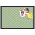 thumbnail image 2 of PinPix 27x18 Custom Cork Bulletin Board Green Chain Poster Board Has a Fabric Style Canvas Finish, Framed in Green Chain, by ArtToFrames (PinPix-572), 2 of 6