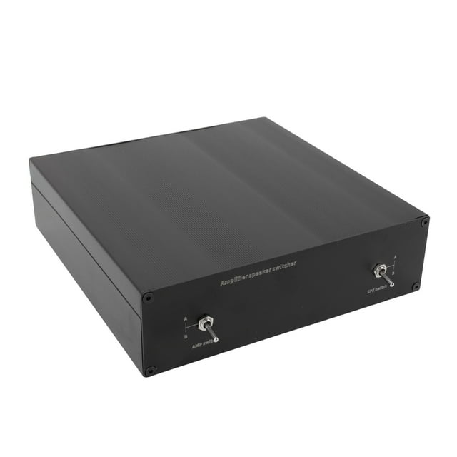 Amplifier Speaker Switcher, Speaker Selector Switch Anodized Brushed Metal Process for Home