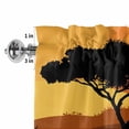 thumbnail image 2 of Valances for Windows African Black Women Rod Pocket Short Curtain for Bathroom Living Room Bedroom Farmhouse Deer Sunset Landscape 1 Panel 42x12in, 2 of 9