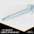 thumbnail image 4 of 1-1/2" E-Track Hex Screws w/ Self Drilling Tip (10 pk), 4 of 5