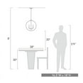 thumbnail image 4 of Golden Lighting 3167-4P PW Colson PW 4 Light Chandelier, Pewter, 4 of 5