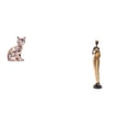 thumbnail image 1 of Figura de escritorio,Estante de estatua de gato para escritorio,oficina,decoración del hogar,Estatuas de mujeres,Estatuas y esculturas africanas Tienda de estatuas de mujeres,Figuras africanas, 1 of 8