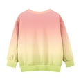thumbnail image 3 of Bnwani Sweatshirt Girls Crew Neck Long Sleeve Pockets Sports Sweatshirt Gradient Pullover Size 7-8, 3 of 6