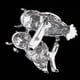 thumbnail image 3 of Broche de búho de cristal Hugo ramo apariencia Pin joyería, 3 of 9