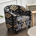 thumbnail image 3 of CJC Printed Club Chair Slipcover, 2 Piece Barrel Chair Covers Stretch Tub Chair Slipcover Armchair Sofa Cover Couch Furniture Protector for Living Room, 3 of 9
